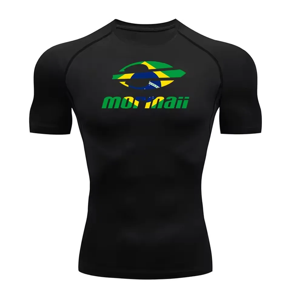 T Shirt Tight Fit - Erkekler Rash Guard Sörf Dalış Tişörtü