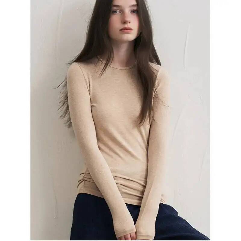 Base Layer Top - Kadın Kaşmir Karışımlı Uzun Kollu Üst
